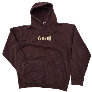 Just Hoods Hoodie Men XL Brown Best Night Of The Wk Graphic Pullover Streetwear